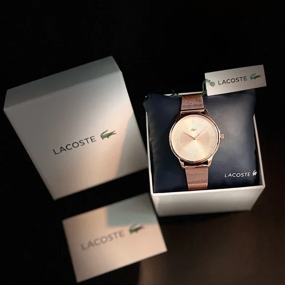Lacoste | Accessories | Lacoste Rose Gold Watch New With  display picture 3